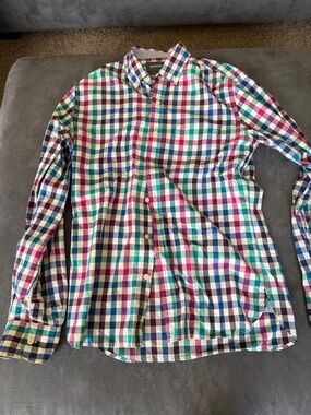 Bonobos Multicolor Plaid Button-Down Shirt in Teal, Navy, Purple, Pink
